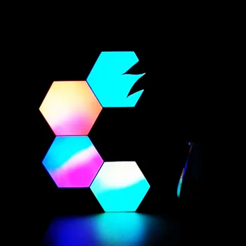 Radošu Jauno USB lampa līmēšana skrūvēm pie sienas lampas tālvadības touch dubultā kontrole krāsains sienas šūnveida lampas